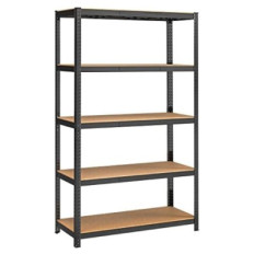 SONGMICS Regal 60 x 120 x 200 cm rjavo-črna, GLR060B01