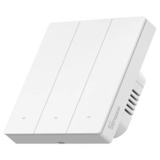 SONOFF pametno stensko stikalo Wi-Fi M5-3C-86, trojno, bel