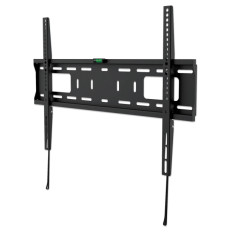 Stenski fiksni TV nosilec 37''-75'' MANHATTAN, 50kg, črne barve, ultra tanek