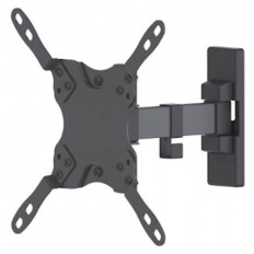 Stenski nosilec roka 13''-42'' MANHATTAN, 20kg, dvo sklepni, naklon +5° do -12°, črne barve