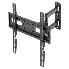 Stenski TV nosilec roka 32''-55'' MANHATTAN, 35kg, enojna roka, naklon +10 do -15°, črne barve