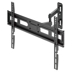 Stenski TV nosilec roka 37''-70'' MANHATTAN, 35kg, enojna roka, naklon +10 do -15°, črne barve