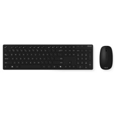 Tipkovnica z miško ASUS W5000 Wireless Keyboard and Mouse Set, brežični komplet, črn s Copilot tipko