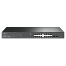 TP-LINK JetStream 18-Port Gigabit Smart Switch z 16-Port PoE+