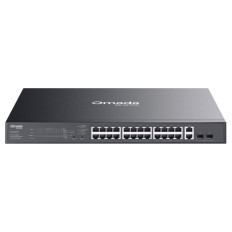 TP-LINK Omada ES228GMP 28-port 26x Gigabit RJ45 24x PoE+ 2x Gigabit SFP Easy managed mrežno stikalo switch