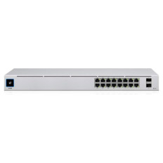 UBIQUITI UNIFI USW-16-POE 16-port 16x Gigabit (8x PoE+) RJ45 2x Gigabit SFP L2 mrežno stikalo switch