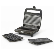 Ufesa Robson 3-v-1 opekač s snemljivimi ploščami – za sendviče, gofre in žar, 850 W