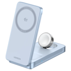 Ugreen 2-in-1 MagSafe brezžični polnilnik Qi2 25W