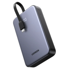 Ugreen 22,5W 20000mAh prenosna baterija z vgrajenim kablom