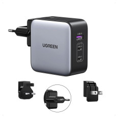 Ugreen Nexode 65W USB A + USB C potovalni polnilnik GaN II PD 3.0