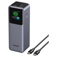 Ugreen prenosna polnilna baterija 25.000mAh, 200W s pametnim digitalnim zaslonom