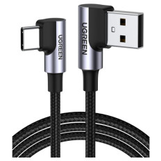 Ugreen USB v USB C 90-stopinjski kabel za hitro polnjenje 2M