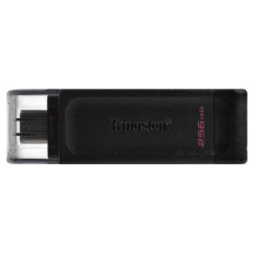USB C DISK Kingston 256GB DT70, 3.2 Gen1, plastičen, s pokrovčkom