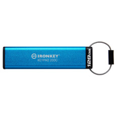 USB disk Kingston Ironkey 128GB Keypad 200C, USB-C 3.2, FIPS 140-3 Level 3, AES-256 bit, PIN