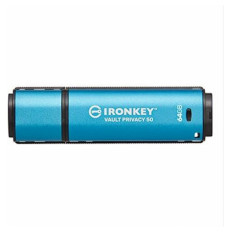 USB DISK KINGSTON IRONKEY 64GB VAULT PRIVACY 50, 3.2 Gen1, kovinski, strojna zaščita