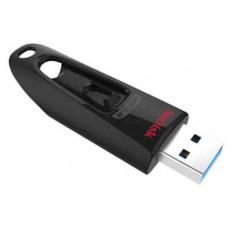 USB DISK SANDISK 128GB ULTRA, 3.0, črn, brez pokrovčka