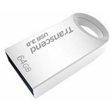 USB DISK TRANSCEND 64GB JF 710, 3.1, srebrn, kovinski, micro format