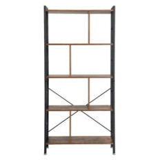  VASAGLE 4-stopenjska univerzalna knjižna polica, rustikalno rjava