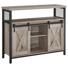 VASAGLE stranska omarica v industrijskem slogu, 100 × 33 × 80 cm