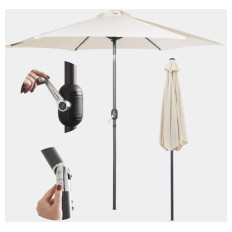 VonHaus 2,7M senčnik samostoječi UV30 bež 