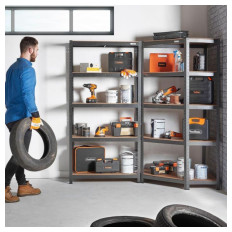 VonHaus kotni regal s 5 policami