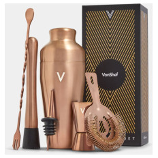 VonShef 6 delni set za koktajle Parisian Rose Gold