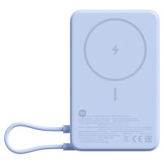 Xiaomi Magnetni Power Bank 10000mAh s stojalom, indikator baterije, 33W izhod, Modra barva